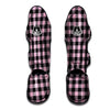 Pink Plaid Muay Thai Shin Guard-grizzshop