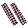 Pink Plaid Seat Belt Cover-grizzshop