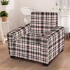 Pink Plaid Tartan Armchair Cover-grizzshop