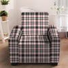 Pink Plaid Tartan Armchair Cover-grizzshop