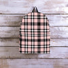 Pink Plaid Tartan Backpack-grizzshop