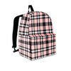 Pink Plaid Tartan Backpack-grizzshop