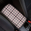 Pink Plaid Tartan Car Console Cover-grizzshop