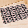 Pink Plaid Tartan Door Mat-grizzshop