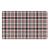 Pink Plaid Tartan Door Mat-grizzshop