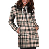 Pink Plaid Tartan Hoodie Dress-grizzshop