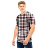 Pink Plaid Tartan Men T Shirt-grizzshop