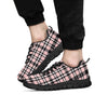 Pink Plaid Tartan Men's Sneakers-grizzshop