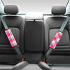 Pink Plaid Tartan Print Seat Belt Cover-grizzshop