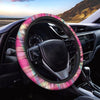 Pink Plaid Tartan Print Steering Wheel Cover-grizzshop