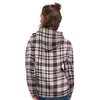 Pink Plaid Tartan Women's Hoodie-grizzshop