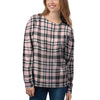 Pink Plaid Tartan Women's Sweatshirt-grizzshop