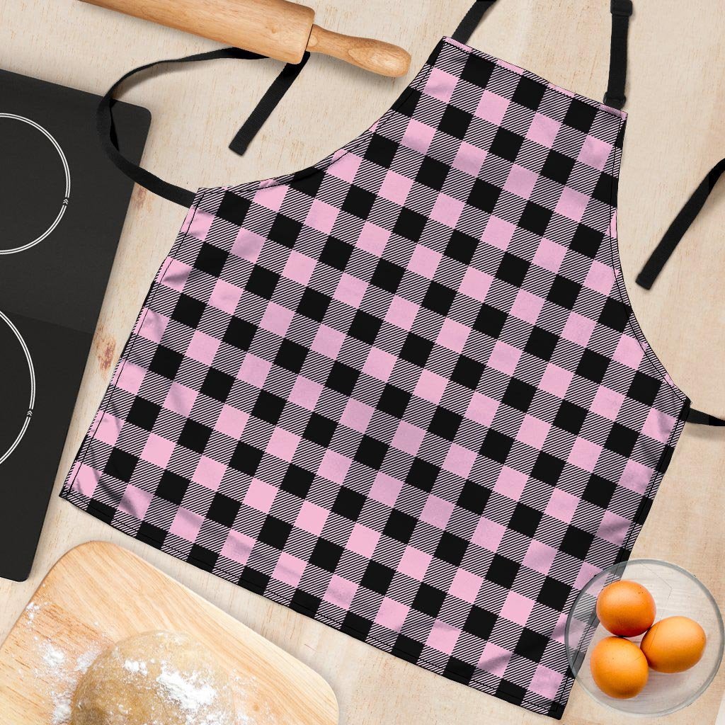 Pink Plaid Women's Apron-grizzshop