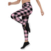 Pink Plaid Women's Leggings-grizzshop