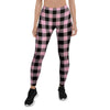 Pink Plaid Women's Leggings-grizzshop