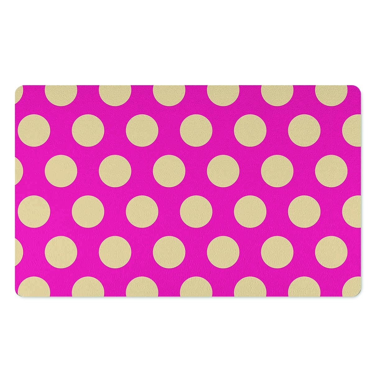 Pink Polka Dot Door Mat-grizzshop