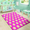 Pink Polka Dot Floor Mat-grizzshop