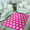 Pink Polka Dot Floor Mat-grizzshop