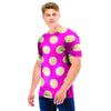 Pink Polka Dot Men T Shirt-grizzshop