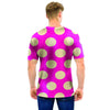 Pink Polka Dot Men T Shirt-grizzshop