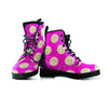 Pink Polka Dot Men's Boots-grizzshop