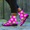 Pink Polka Dot Men's Boots-grizzshop