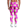 Pink Polka Dot Men's Leggings-grizzshop