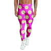 Pink Polka Dot Men's Leggings-grizzshop