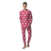 Pink Polka Dot Men's Pajamas-grizzshop