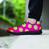 Pink Polka Dot Men's Sneakers-grizzshop