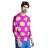 Pink Polka Dot Men's Sweatshirt-grizzshop