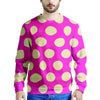 Pink Polka Dot Men's Sweatshirt-grizzshop