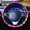 Pink Polka Dot Steering Wheel Cover-grizzshop