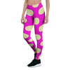 Pink Polka Dot Women's Leggings-grizzshop