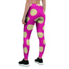 Pink Polka Dot Women's Leggings-grizzshop