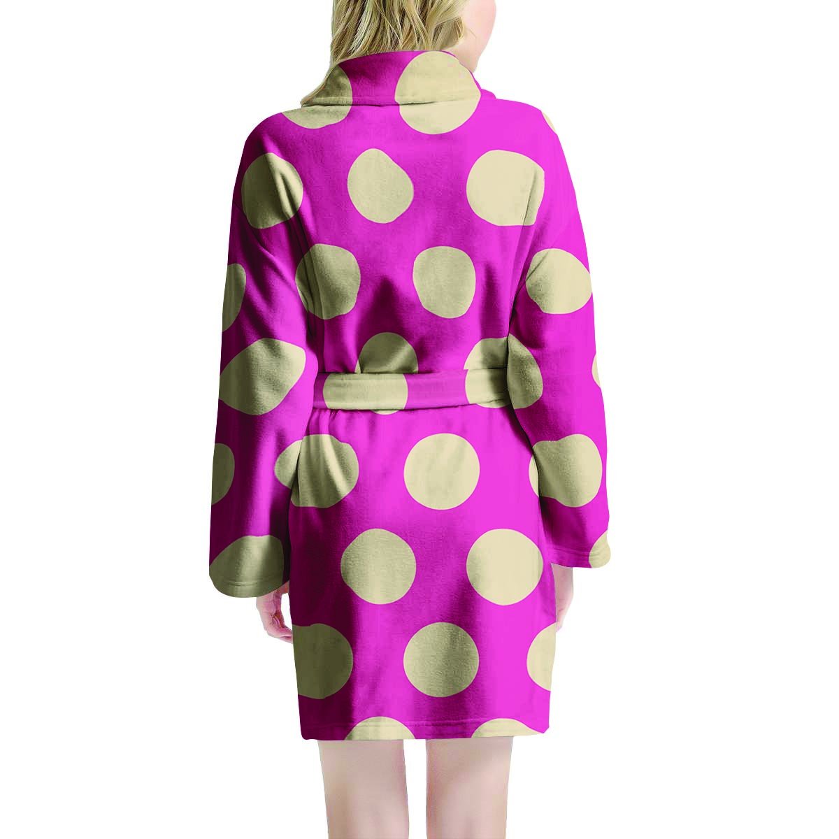 Pink Polka Dot Women's Robe-grizzshop