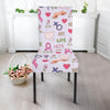 Pink Ribbon Breast Cancer Awareness Pattern Print Chair Cover-grizzshop