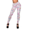 Pink Ribbon Breast Cancer Awareness Pattern Print Women Leggings-grizzshop