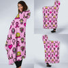 Pink Ribbon Breast Cancer Awareness Print Pattern Hooded Blanket-grizzshop