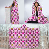 Pink Ribbon Breast Cancer Awareness Print Pattern Hooded Blanket-grizzshop