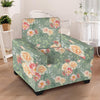 Pink Rose And Peony Floral Armchair Cover-grizzshop