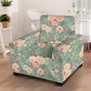 Pink Rose And Peony Floral Armchair Cover-grizzshop