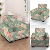 Pink Rose And Peony Floral Armchair Cover-grizzshop