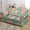 Pink Rose And Peony Floral Loveseat Cover-grizzshop