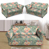 Pink Rose And Peony Floral Loveseat Cover-grizzshop