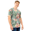 Pink Rose And Peony Floral Men T Shirt-grizzshop