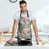 Pink Rose And Peony Floral Men's Apron-grizzshop