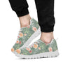 Pink Rose And Peony Floral Men's Sneakers-grizzshop