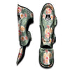 Pink Rose And Peony Floral Muay Thai Shin Guard-grizzshop