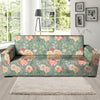 Pink Rose And Peony Floral Sofa Cover-grizzshop